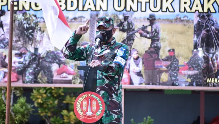 Usai Latihan Uji Siap Tempur, Yonif 757/GV Lakukan Serbuan Teritorial
